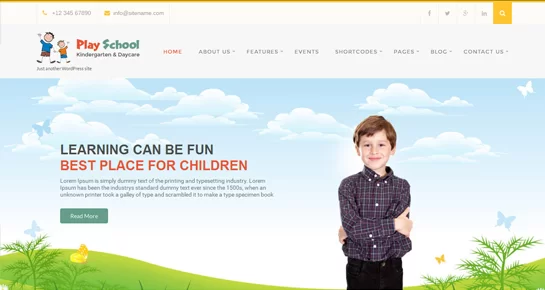 tema WordPress della scuola