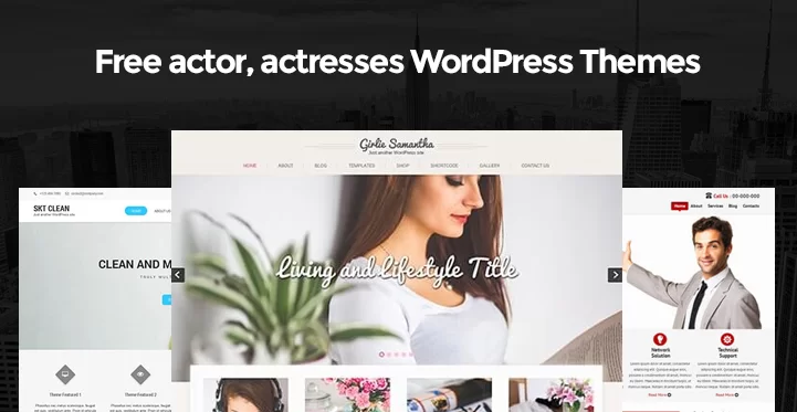 temi WordPress gratuiti per attori e attrici
