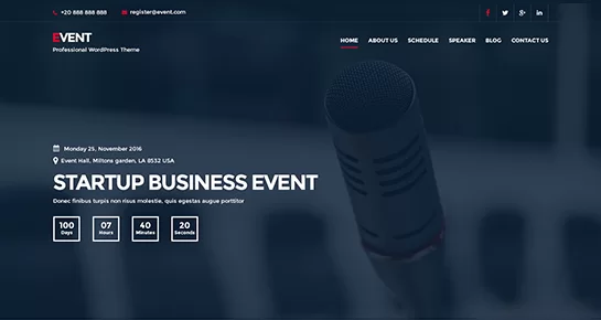無料イベントWordPressテーマ