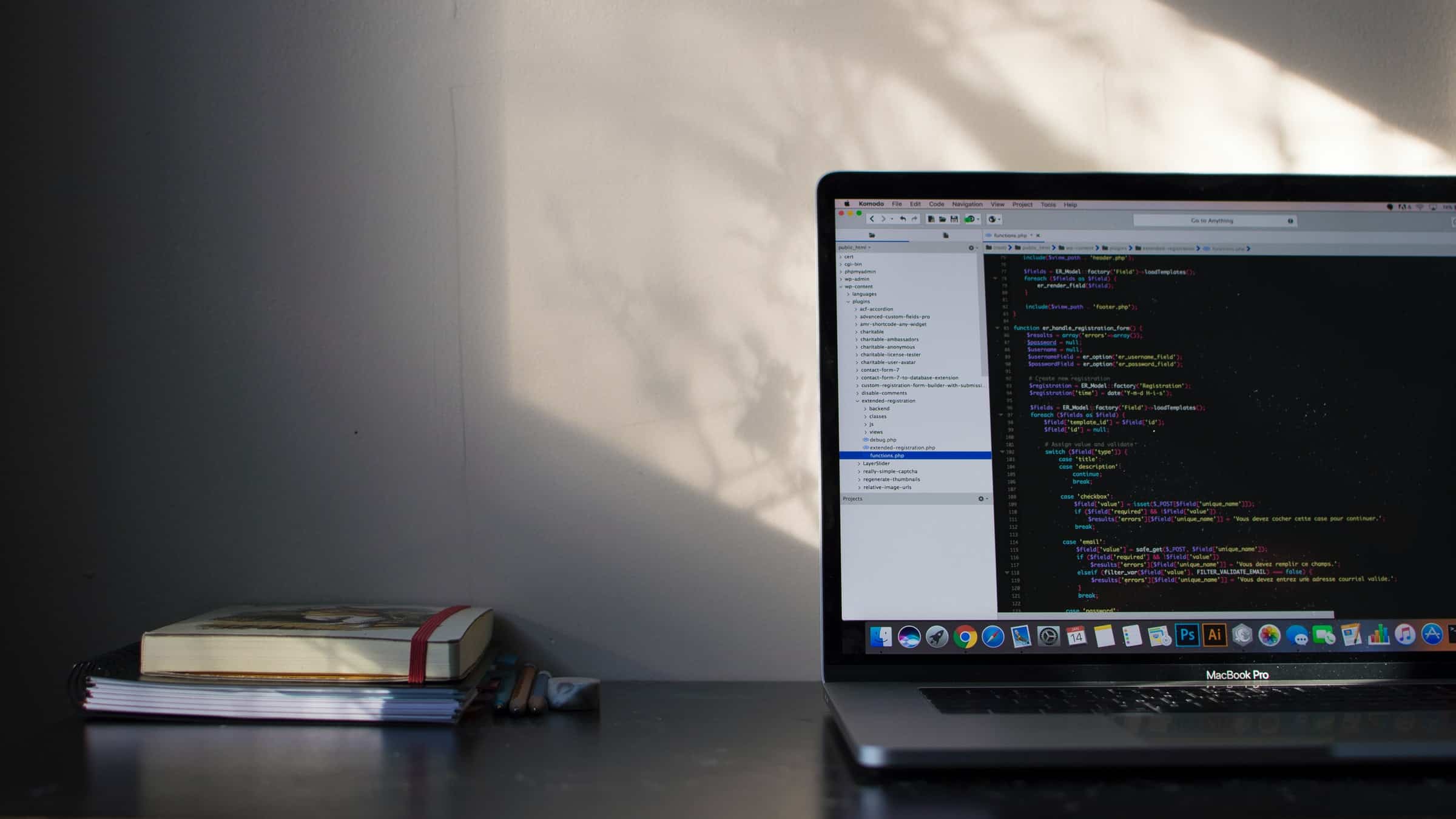 Ordinateur portable avec code php