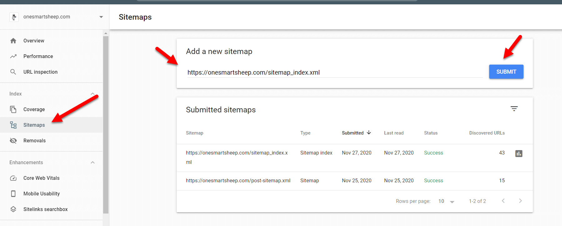 Google Search Console aggiunge l'opzione della mappa del sito