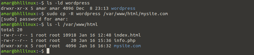 WordPressディレクトリの移動