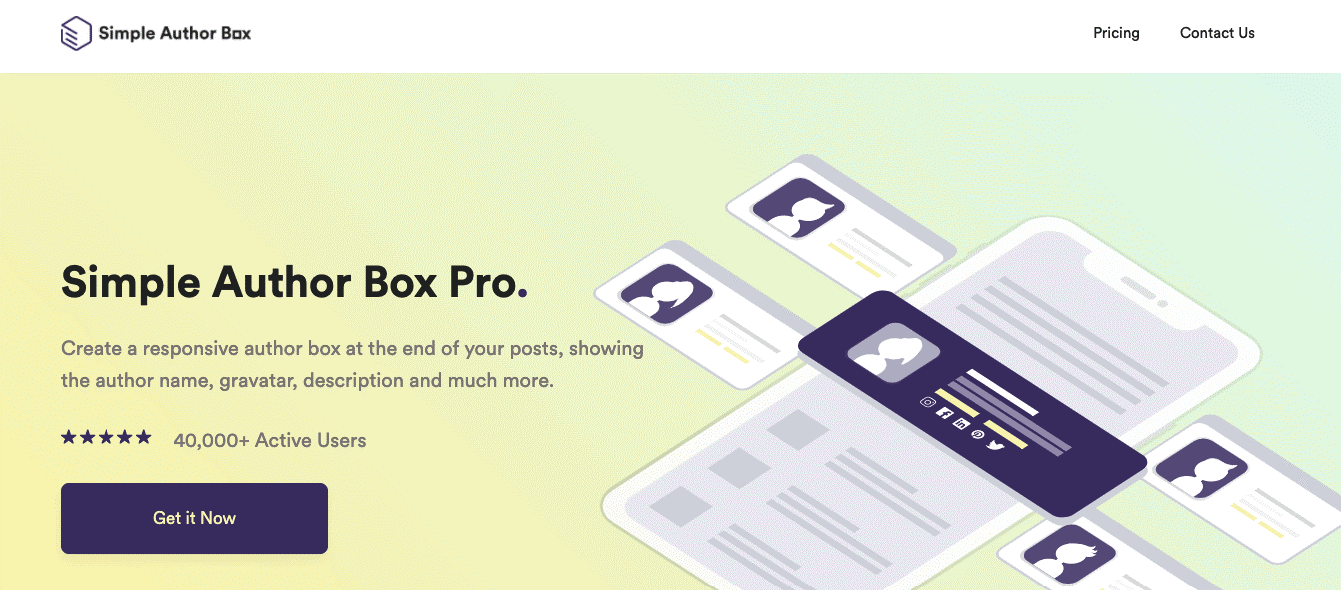 Cuadro de autor simple Pro