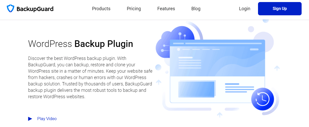 Complemento de WordPress BackupGuard