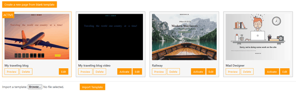 Lista de páginas UnderConstructionPage