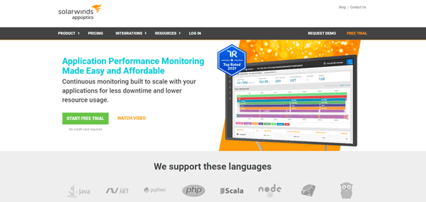 Aplikacja SolarWinds Optyka