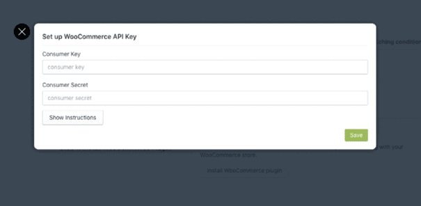 Skonfiguruj klucz API WooCommerce