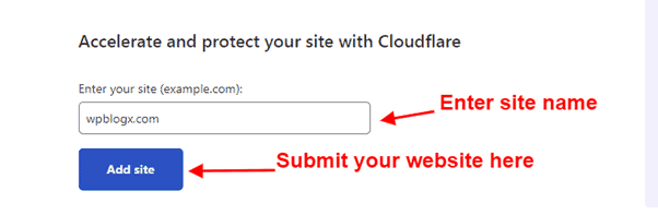 Couldflareにサイトを追加する