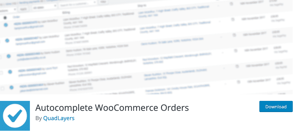 オートコンプリートWooCommerce注文