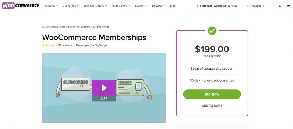 Keanggotaan WooCommerce - pendapatan pelanggan