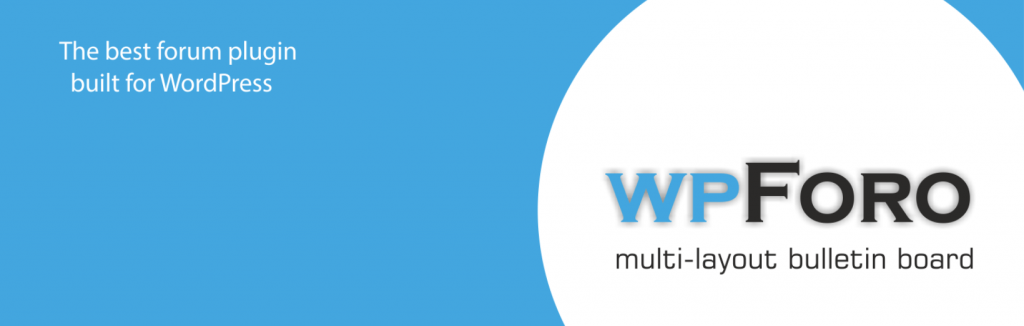 แบนเนอร์ wpForo Forum สีขาวและสีน้ำเงิน