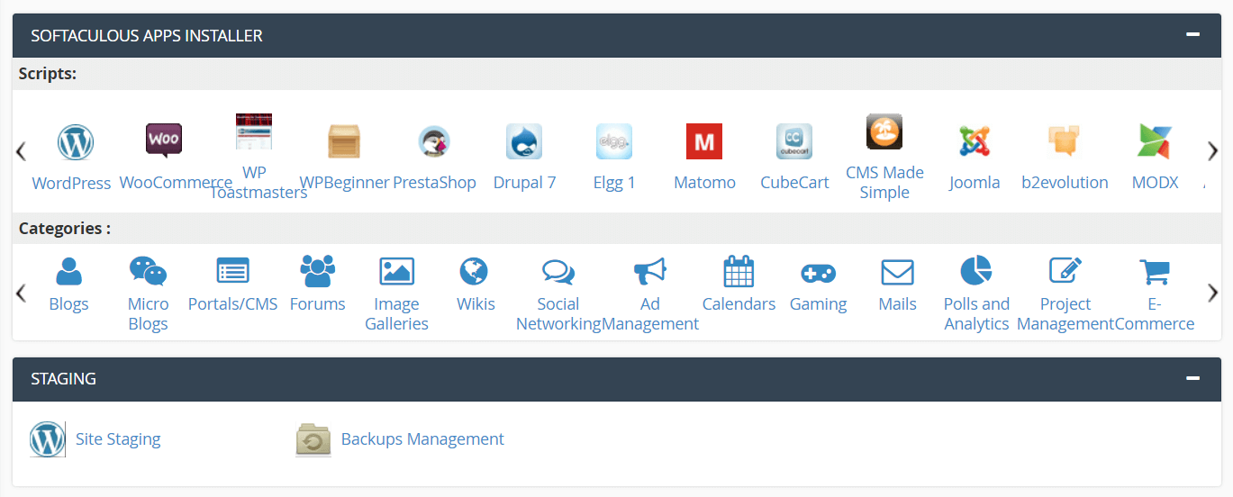 Un'opzione di installazione di WordPress in cPanel.
