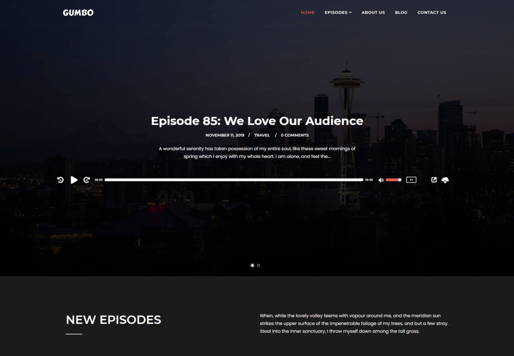 صفحة تجريبية لتصميم SecondLineThemes Gumbo.
