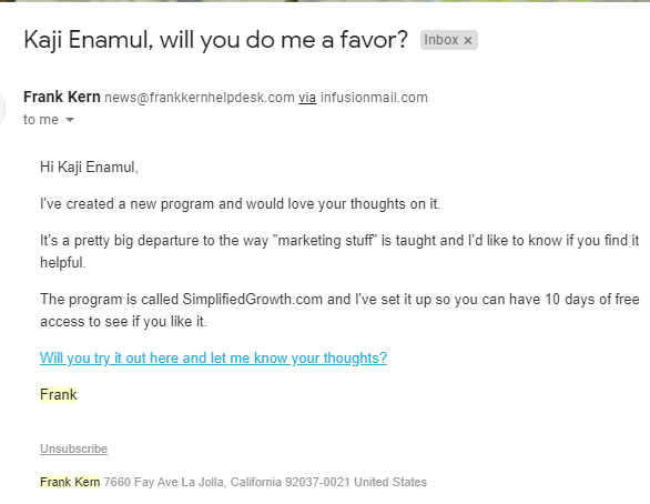 e-mail personalizat