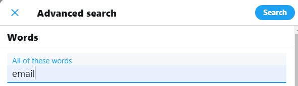 Gunakan Pencarian Lanjutan Twitter
