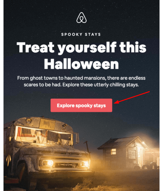 gruseliger Halloween-E-Mail-CTA