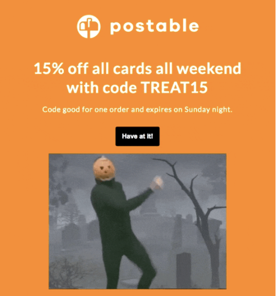 buchbare Halloween-Aktion