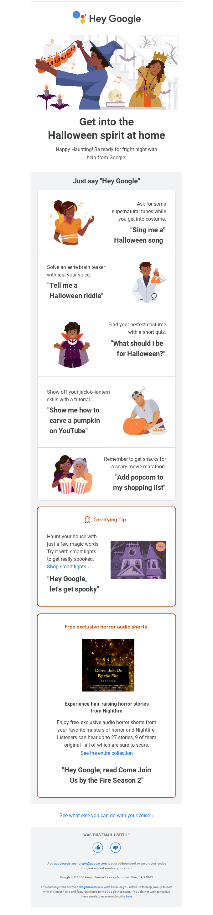 Google Halloween-E-Mail-Marketing