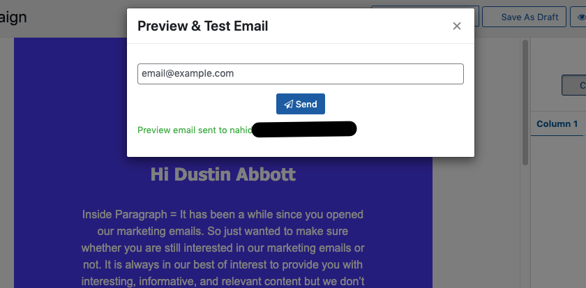 E-postayı weMail ile test etme