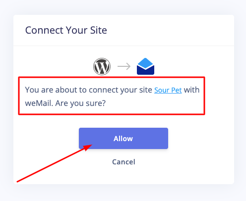 conecta tu sitio con weMail