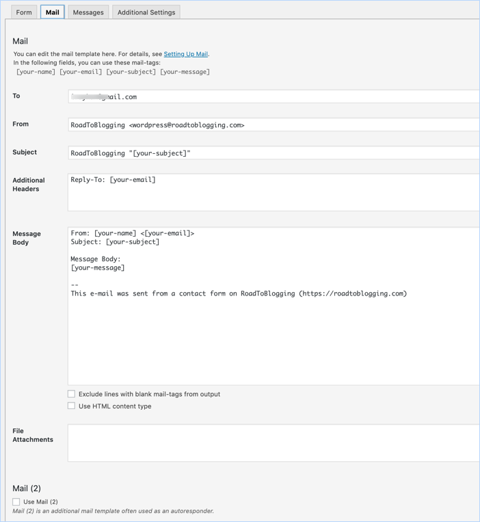 Jak stworzyć stronę kontaktową dla swojego bloga WordPress 5