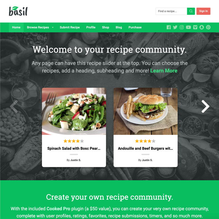 Los 30 mejores temas de WordPress para blogs de comida (2019) 9
