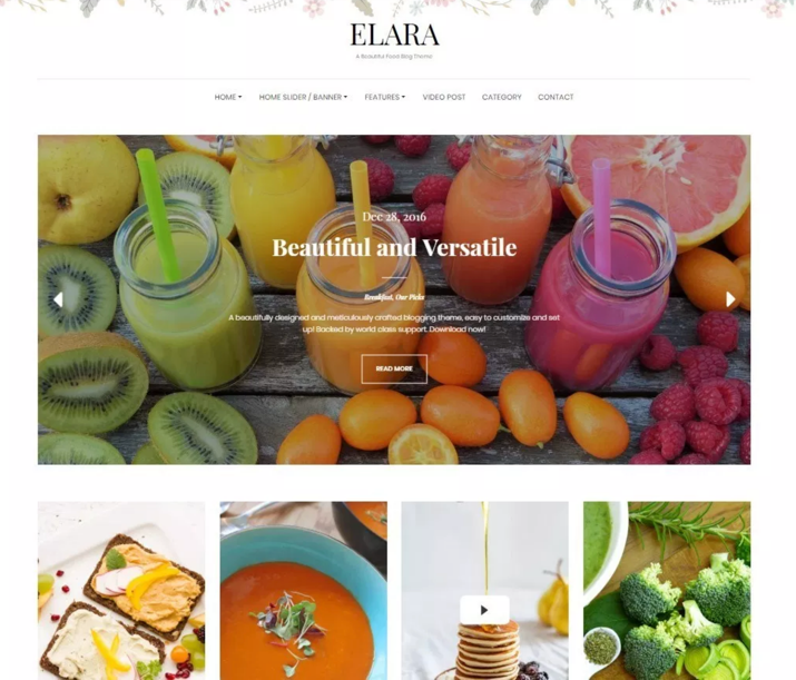 Los 30 mejores temas de WordPress para blogs de comida (2019) 26