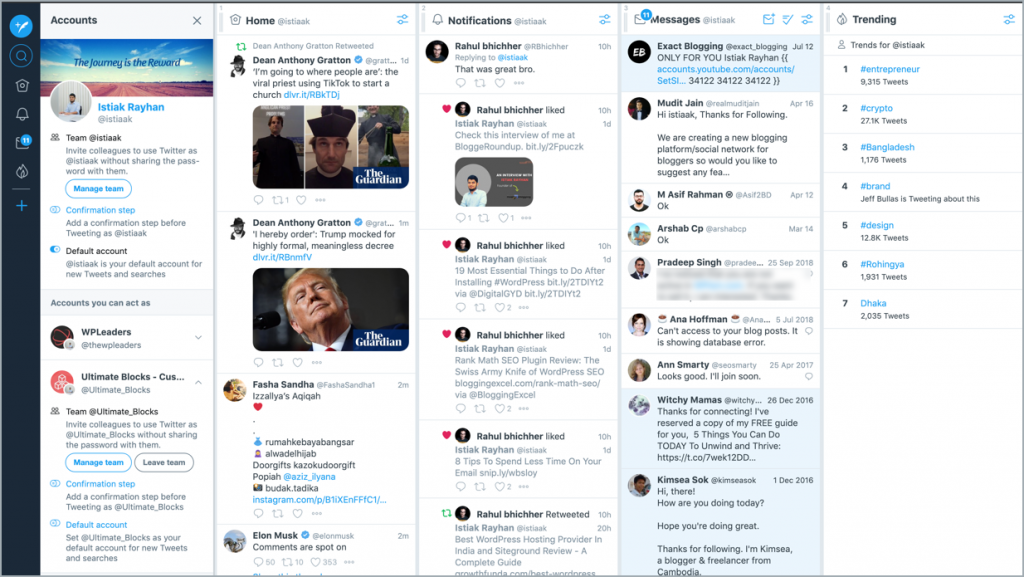 5 outils impressionnants pour gérer plusieurs comptes Twitter (2019) 2
