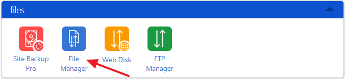 Menedżer plików cPanel