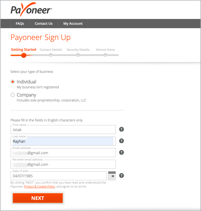 كيفية إنشاء حساب Payoneer [بمكافأة قدرها 50 دولارًا] 5