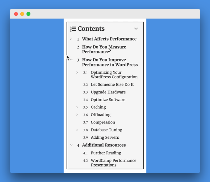 10+ En İyi "İçindekiler" WordPress Eklentileri 6