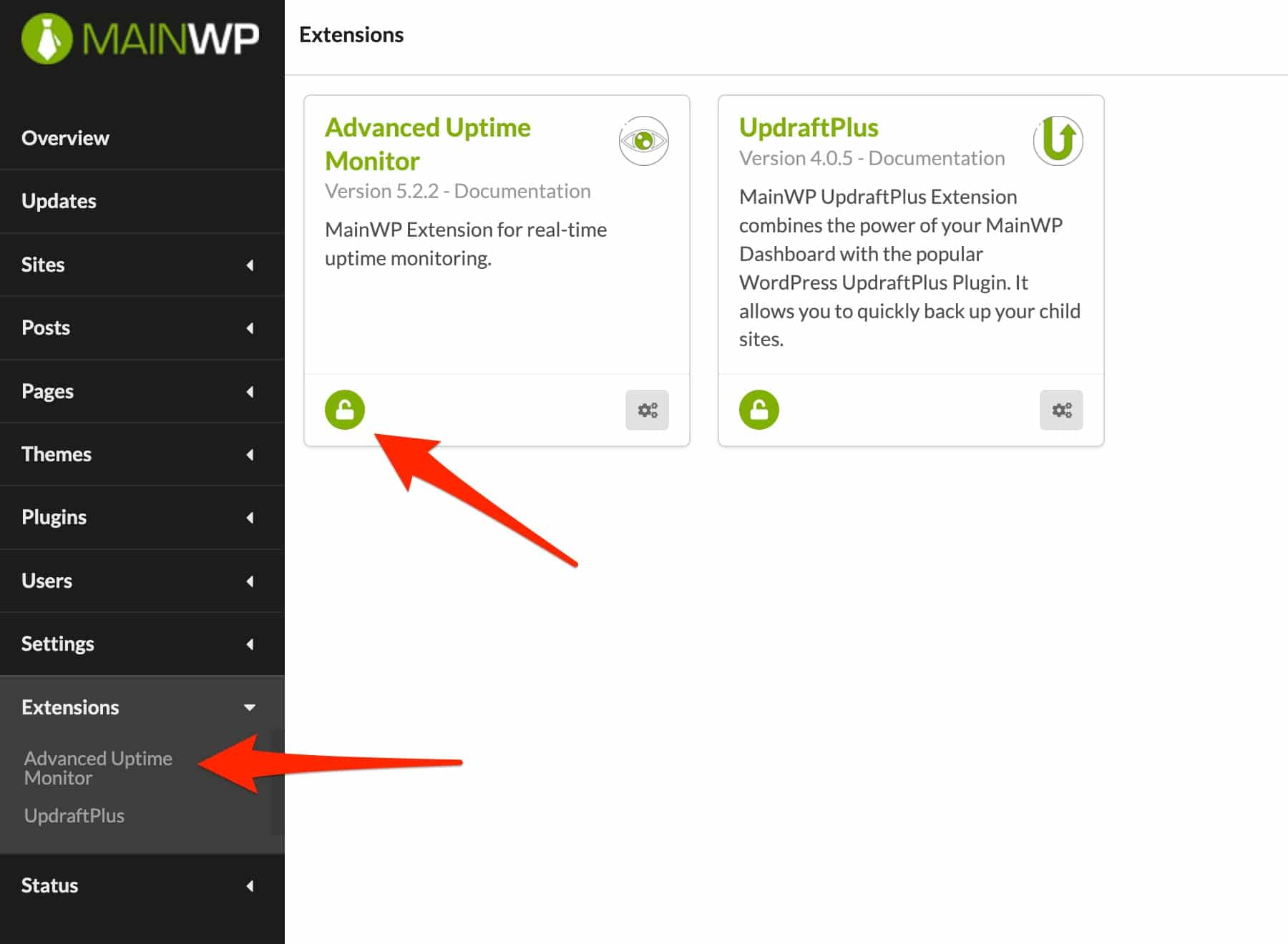 Advanced Uptime Monitor拡張機能は、サイトの可用性を制御します。