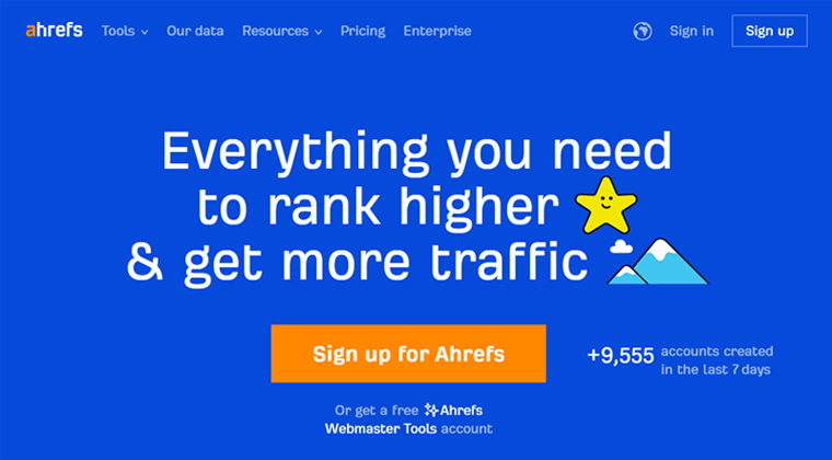 Ahrefs - Alternativas a Ubersuggest
