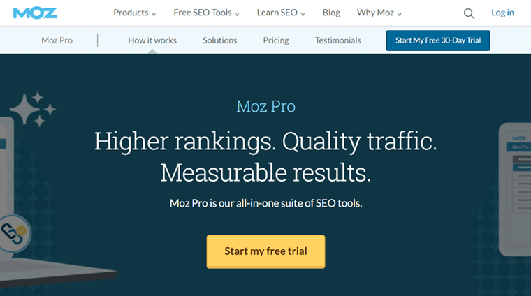 Moz Pro - Alternativas a Ubersuggest