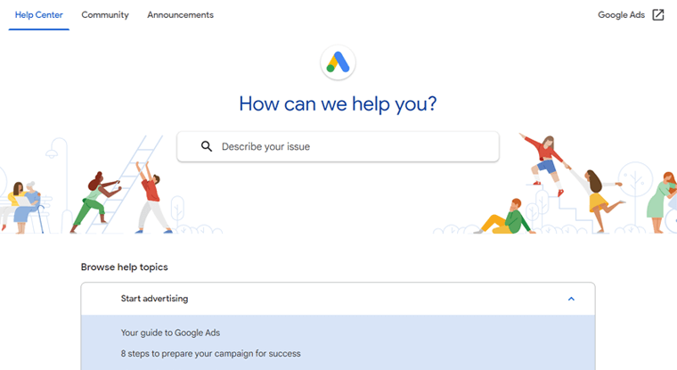 Asistencia del planificador de palabras clave de Google