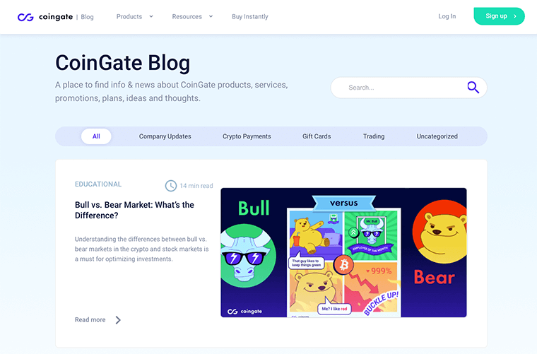 Blog CoinGate