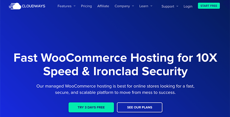 CloudwaysマネージドWooCommerceホスティング