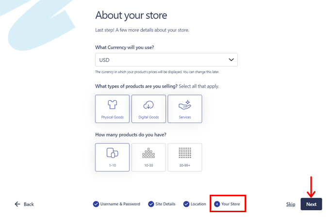 Détails de votre magasin