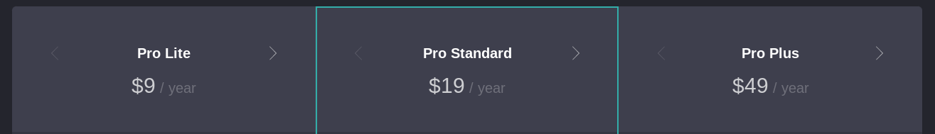 Precios de la tarjeta