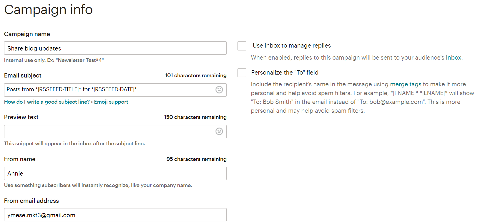 pfo-setup-mailchimp-campaign 信息