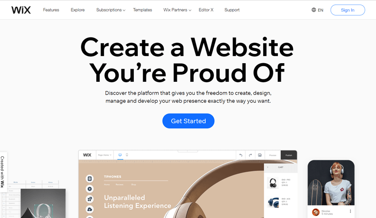 Конструктор сайтов Wix