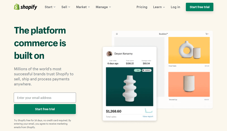 Shopify Платформа для создания электронной коммерции