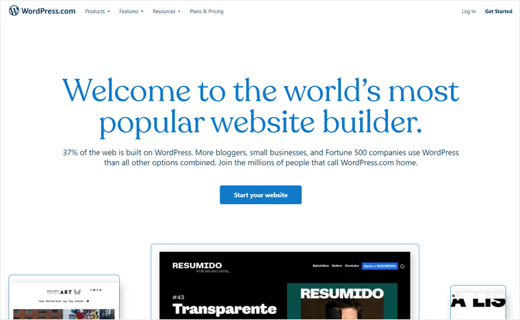 Веб-сайт WordPress.com