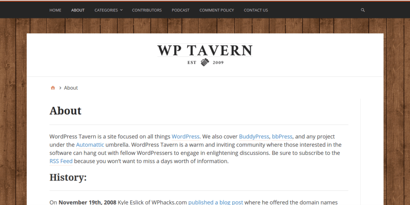 Blog WordPress di WPTaver