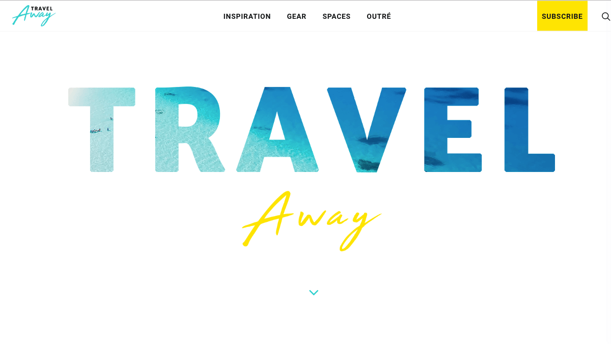 Tombol berlangganan di halaman Beranda blog Travel Away.