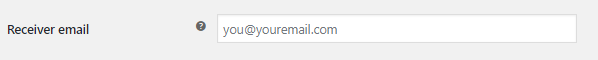 E-mail al destinatarului PayPal