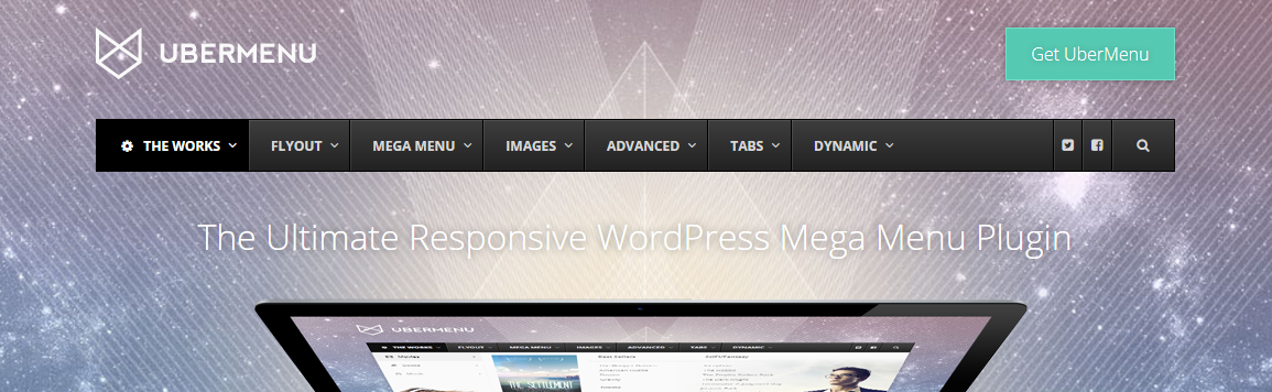 Plugin mega menu WordPress UberMenu