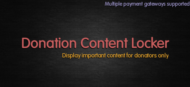Plugin de don WordPress pour Donation Content Locker