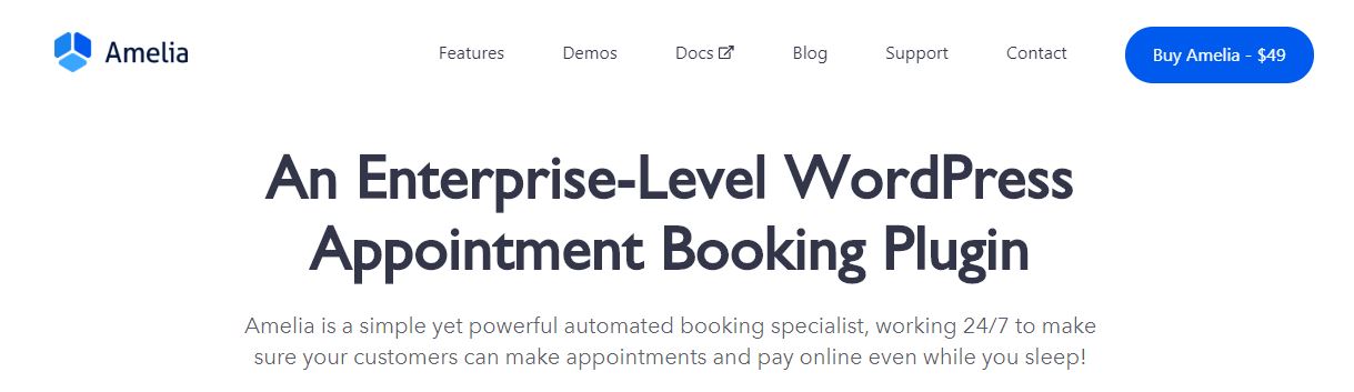 Amelia WordPress 预订插件