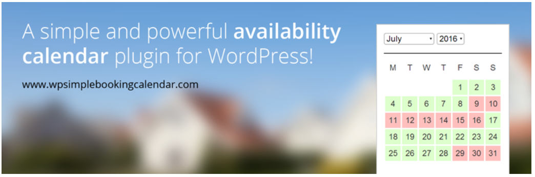 WP 简单预订日历 WordPress 插件